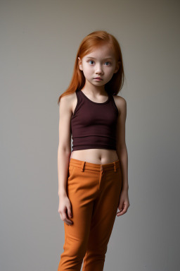 Malaysian child girl with  ginger hair