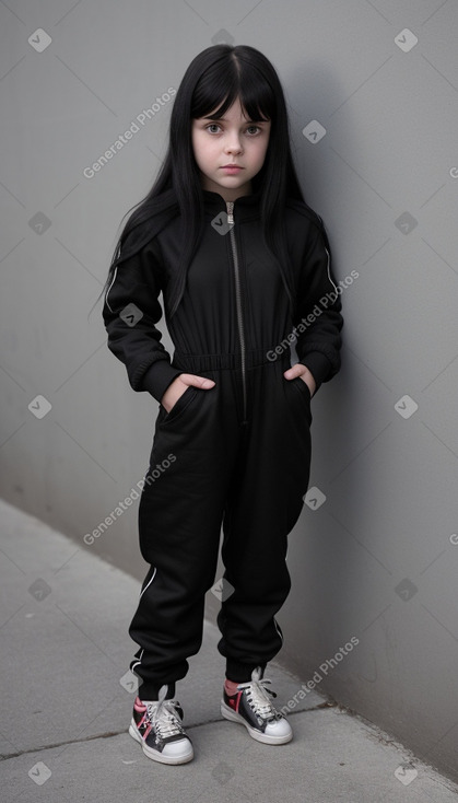 Russian child female with  black hair