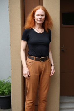 Swedish 45 years female with  ginger hair