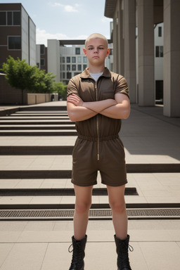 Dutch teenager boy with  brown hair