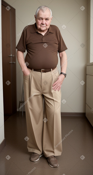 Slovak elderly male with  brown hair