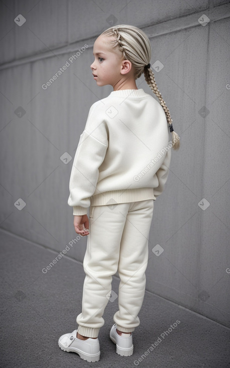 Spanish child boy with  white hair