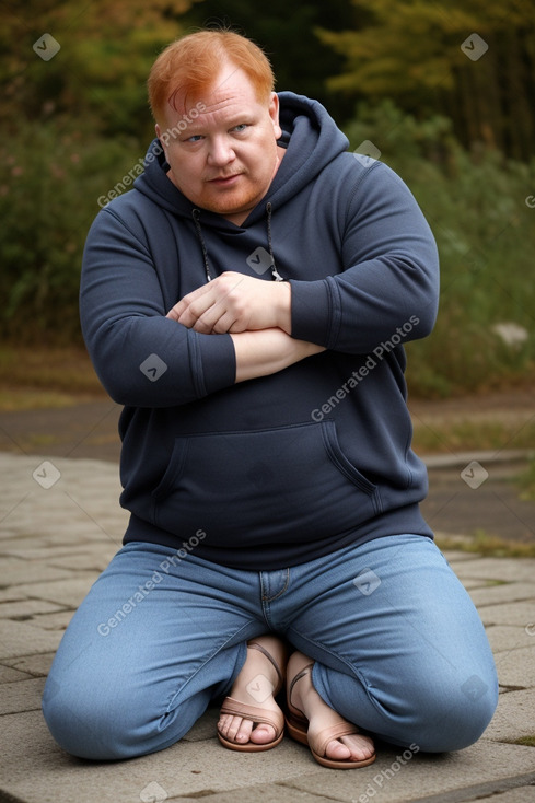 Slovak middle-aged male with  ginger hair