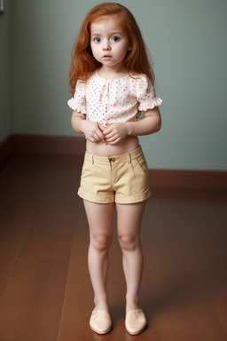 Colombian infant girl with  ginger hair