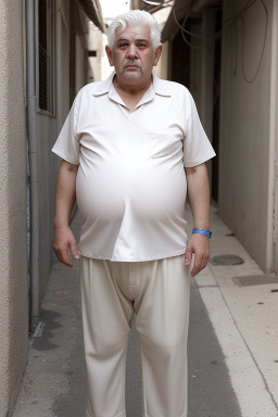 Israeli elderly male with  white hair