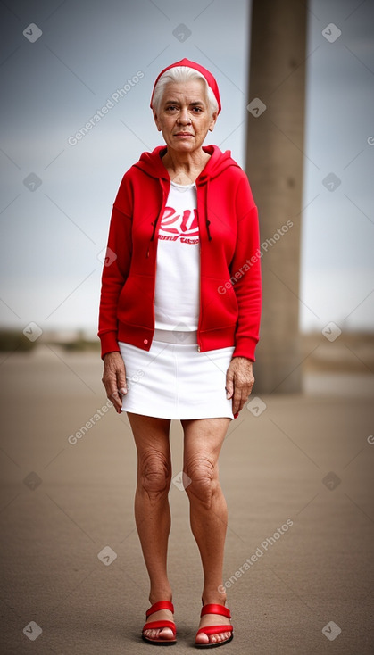 Tunisian elderly female with  white hair