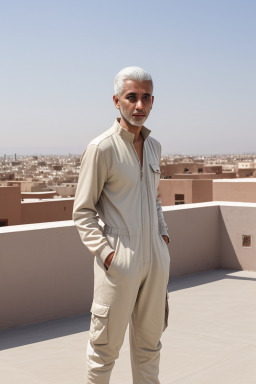 Moroccan adult male with  white hair