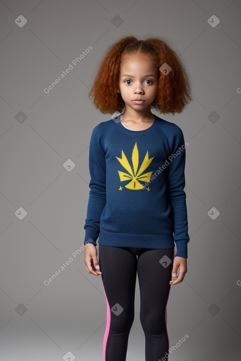 Jamaican child girl with  ginger hair