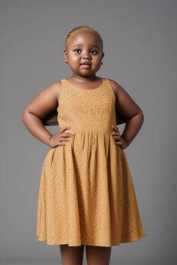 Tanzanian child girl with  blonde hair