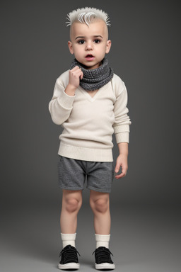 Lebanese infant boy with  white hair