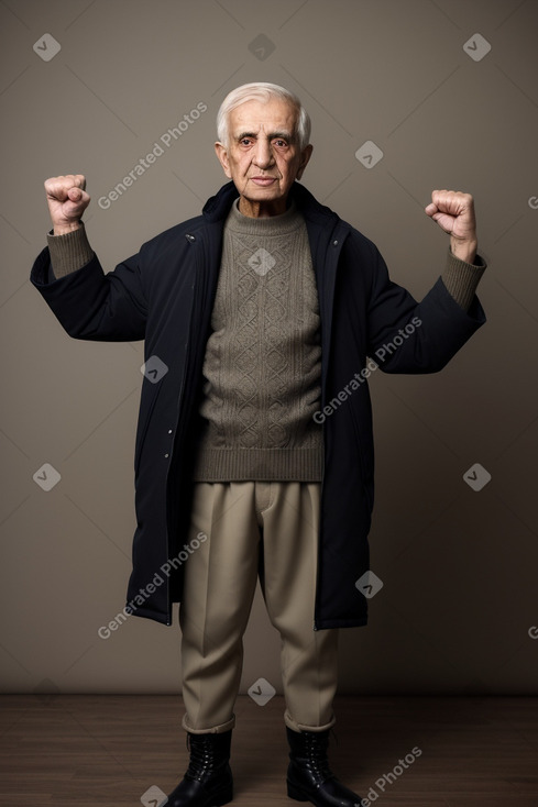 Iraqi elderly male with  blonde hair