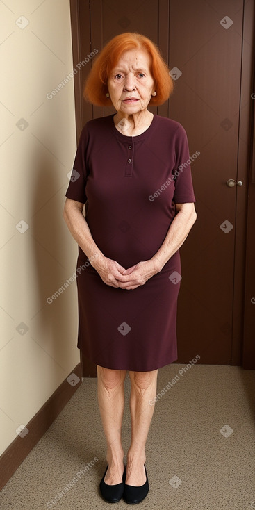 Paraguayan elderly female with  ginger hair