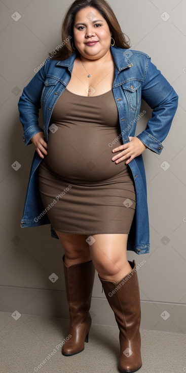 Ecuadorian middle-aged female with  brown hair