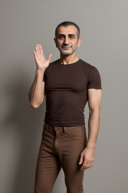 Armenian 45 years male with  brown hair