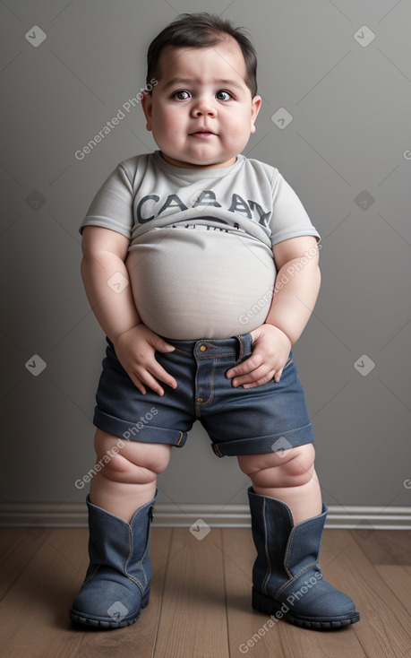 Argentine infant boy with  gray hair