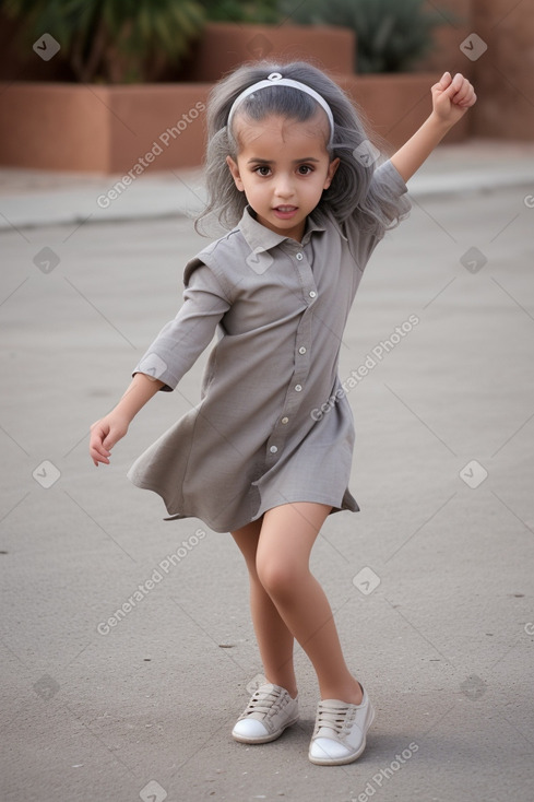 Moroccan child girl with  gray hair