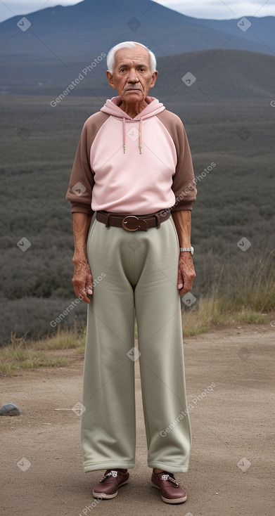 Mexican elderly male with  brown hair