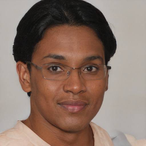 Neutral latino young-adult male with short  brown hair and brown eyes