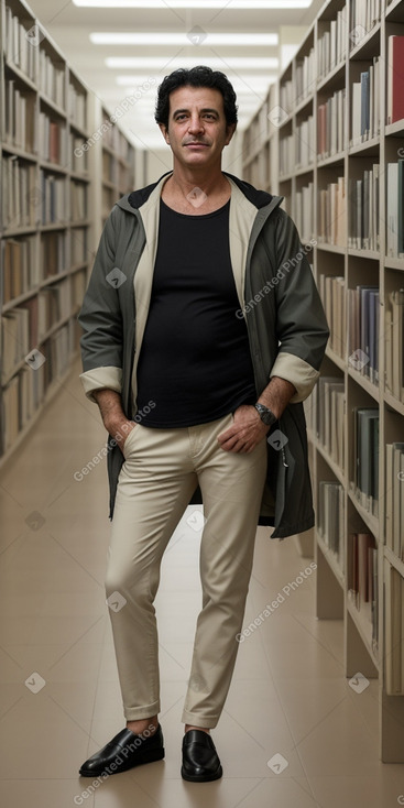 Israeli middle-aged male with  black hair