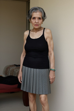 Algerian elderly female with  black hair