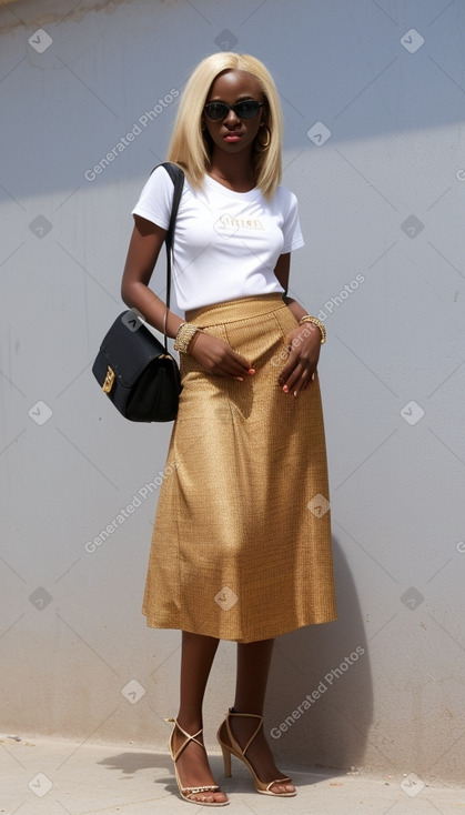 Senegalese adult female with  blonde hair