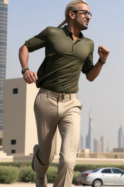 Emirati adult male with  blonde hair