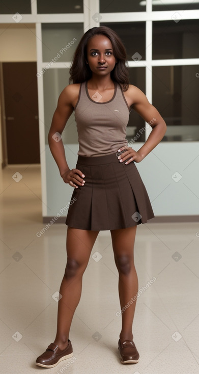 Sudanese adult female with  brown hair