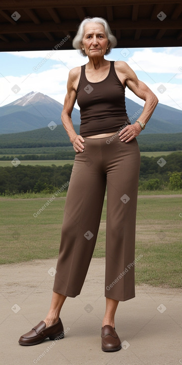 Uruguayan elderly female with  brown hair