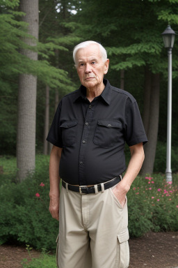 Norwegian elderly male with  black hair