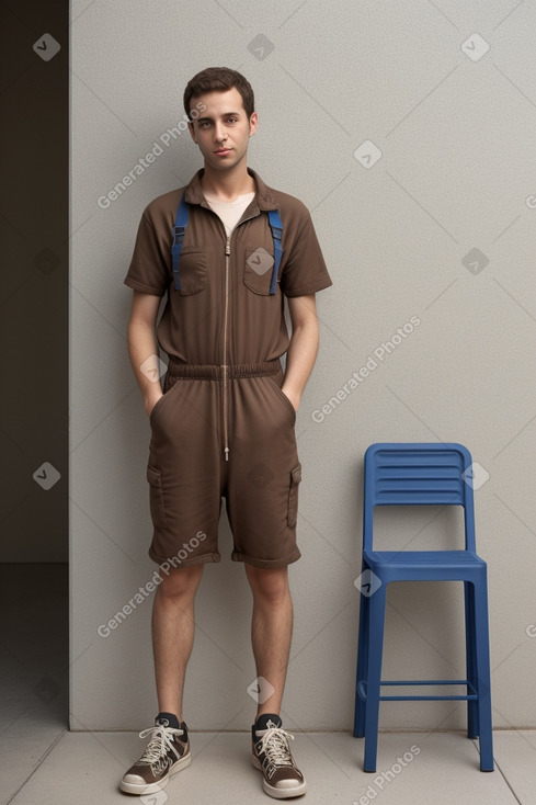 Israeli adult male with  brown hair