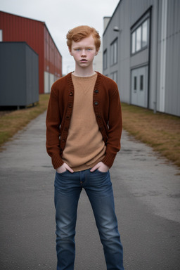 Norwegian teenager boy with  ginger hair