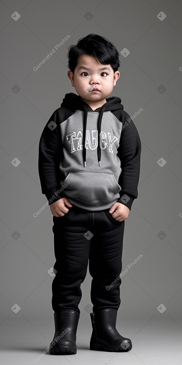 Thai infant boy with  black hair