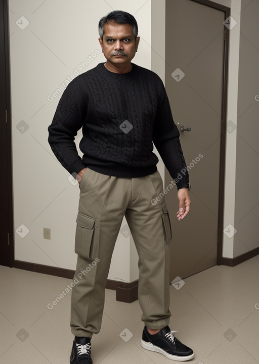 Bangladeshi middle-aged male with  black hair