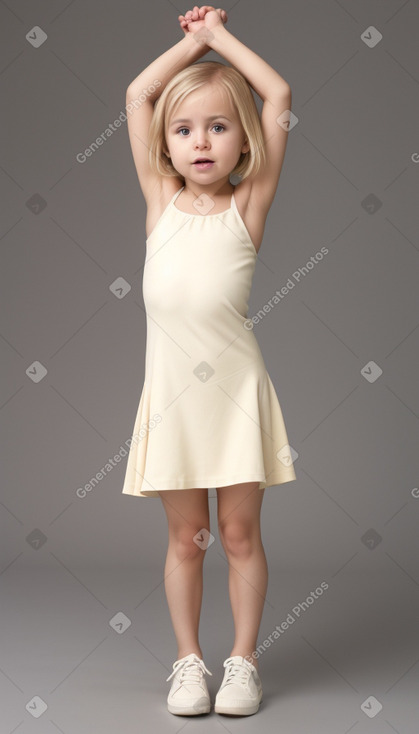 Chilean infant girl with  blonde hair