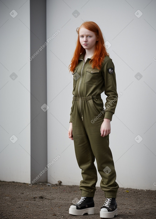 Icelandic teenager girl with  ginger hair