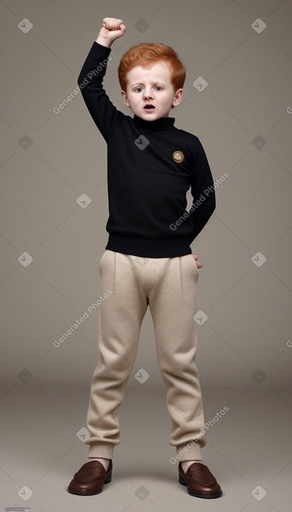 Emirati infant boy with  ginger hair