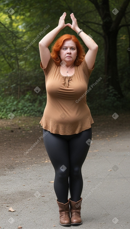 Honduran middle-aged female with  ginger hair