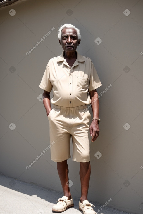 Elderly male with  white hair