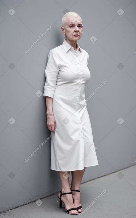 Icelandic elderly female with  white hair