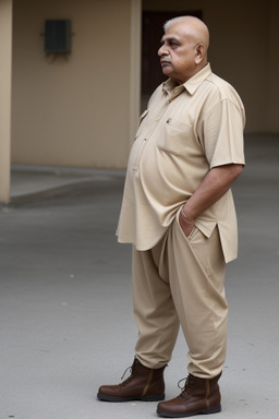 Pakistani elderly male with  blonde hair