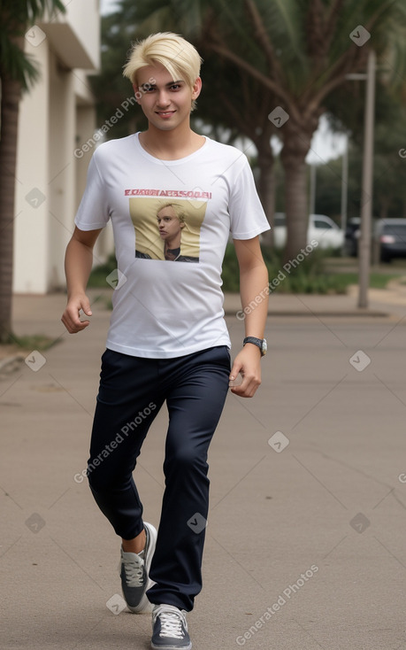 Paraguayan adult male with  blonde hair