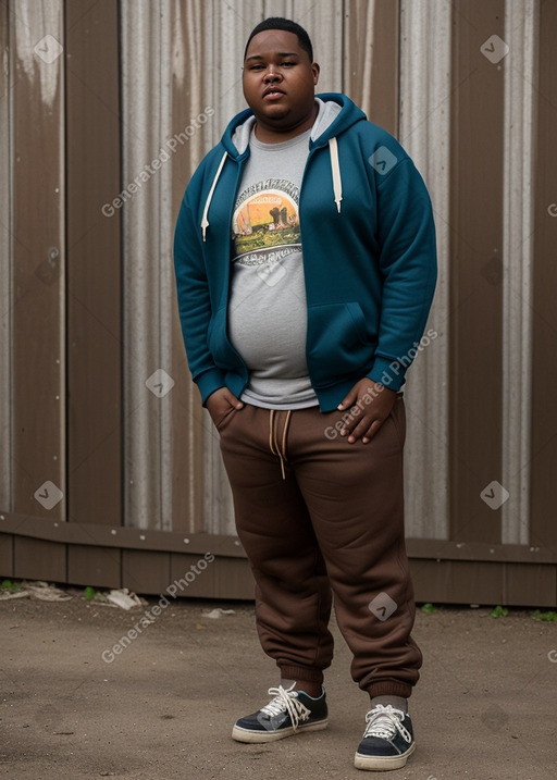 Jamaican young adult male with  brown hair