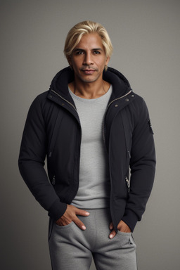 Venezuelan 45 years male with  blonde hair