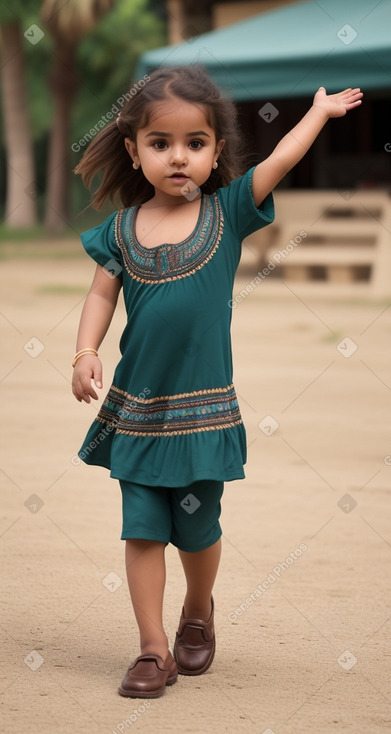 Omani infant girl with  brown hair