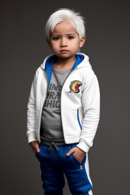 Bolivian infant boy with  white hair