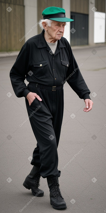 Irish elderly male with  black hair