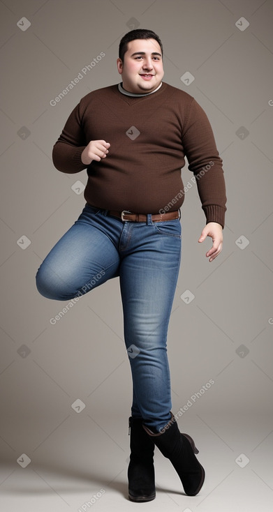 Azerbaijani young adult male with  brown hair