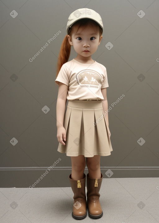 Malaysian infant girl with  ginger hair