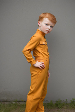 Estonian child boy with  ginger hair