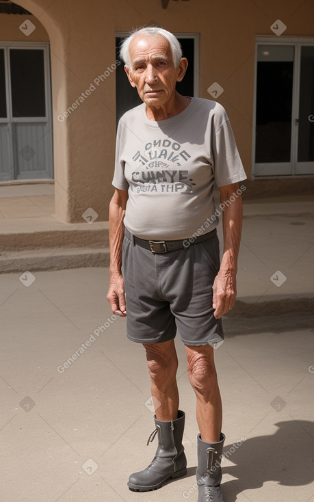 Malian elderly male with  gray hair